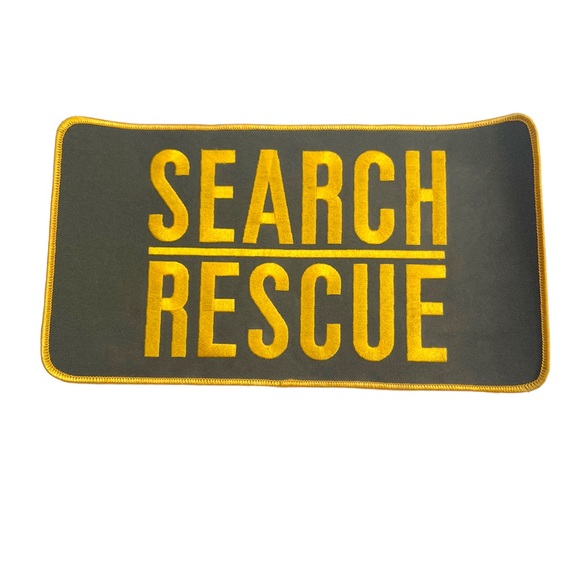 Large search rescue iron on patch 10 x 5 - Picture 1 of 4